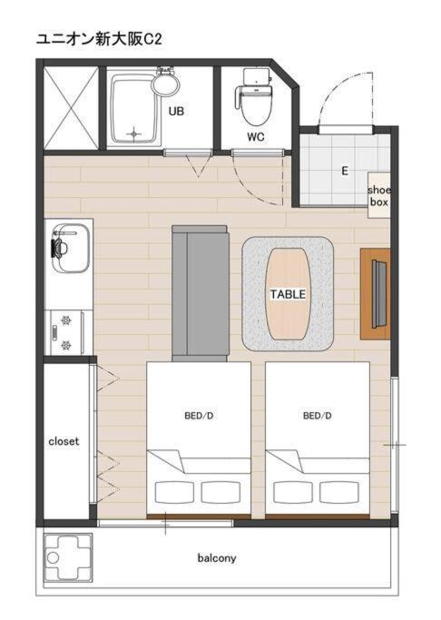 C2 Guest House ユニオン新大阪 リーズナブルで長期滞在に最適 Exterior photo